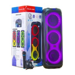 Coluna Sem Fio Karaoke Portátil Ailiang KOLAV-L3801 com Microfone Preto Coluna Sem Fio Karaoke Portátil Ailiang KOLAV-L3801 com Microfone Preto